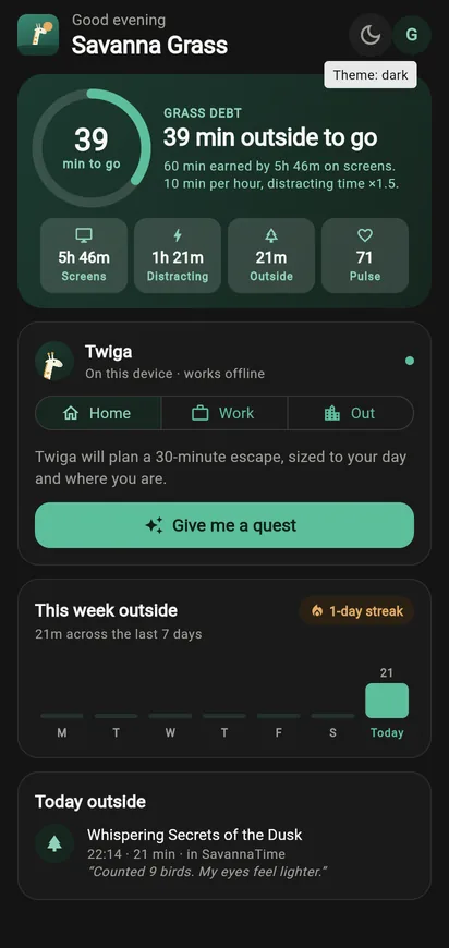 Dark mode